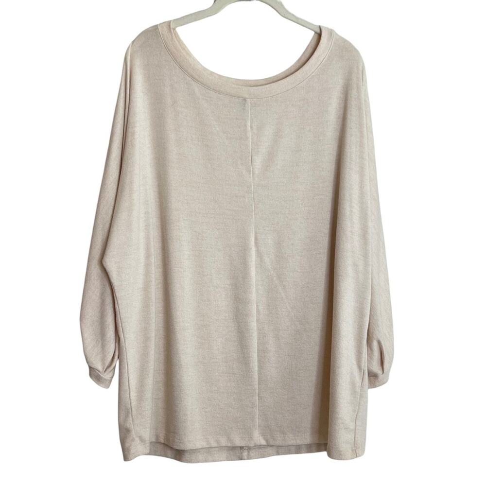 Banana Republic Dolman Sleeve Sweater XL Ivory Knit Top Minimalist Neutral